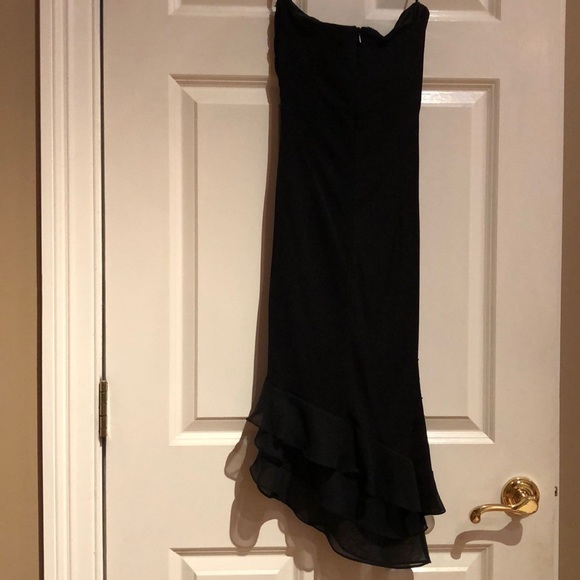 Black caché strapless dress - Picture 6 of 8